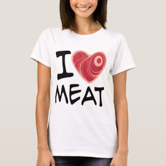 Ik hou van vlees t-shirt