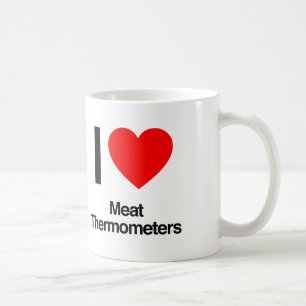 ik hou van vleesthermometers koffiemok