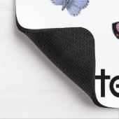 Ik hou van vlinders Mousepad Muismat (Hoek)