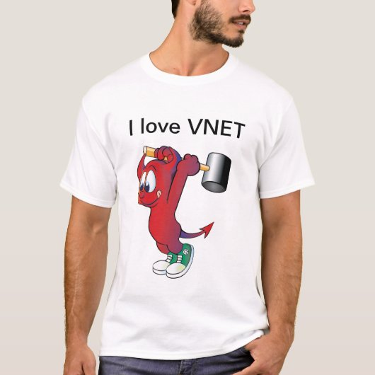 Ik hou van VNET T-shirt (Voorkant)