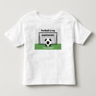 Ik hou van voetbal grafische t-shirt