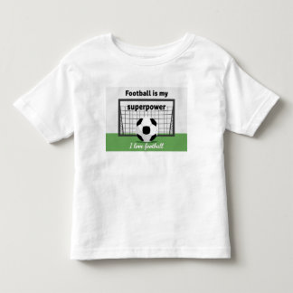 Ik hou van voetbal grafische t-shirt