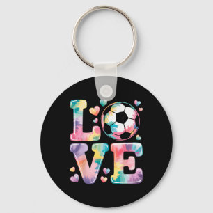 Ik hou van voetbal keeper meisje speler fan spel d sleutelhanger