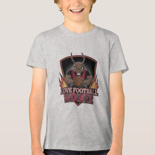 Ik hou van voetbal Tri-Blend shirt