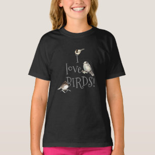 Ik hou van vogelgeboorteregistratie voor ventilato t-shirt