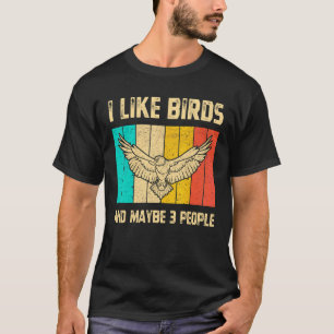 Ik hou van vogels en misschien drie mensen die vog t-shirt