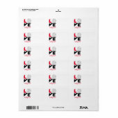 Ik hou van volleybal etiket (Full Sheet)