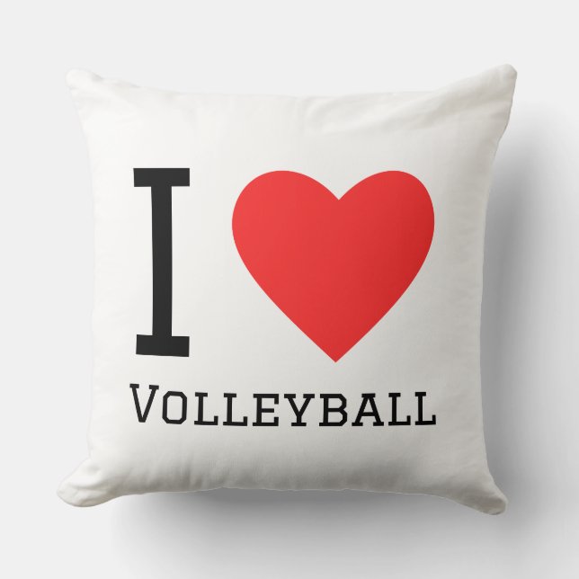 Ik hou van volleybal  kussen (Voorkant)