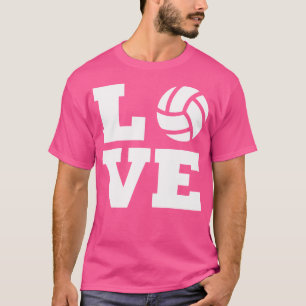 Ik hou van volleybal liefhebbers t-shirt
