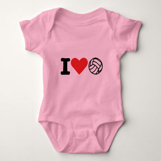 Ik hou van volleybal romper (Voorkant)