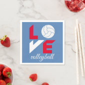 Ik hou van volleybal servet (Insitu)