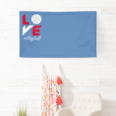 Ik hou van volleybal spandoek (Insitu)