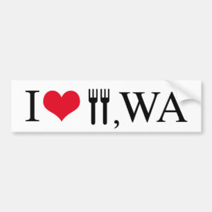 Ik hou van vorken, WA Bumpersticker