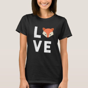 Ik Hou Van Vossen Knuffel Vos Grappige Vos Lief Di T-shirt