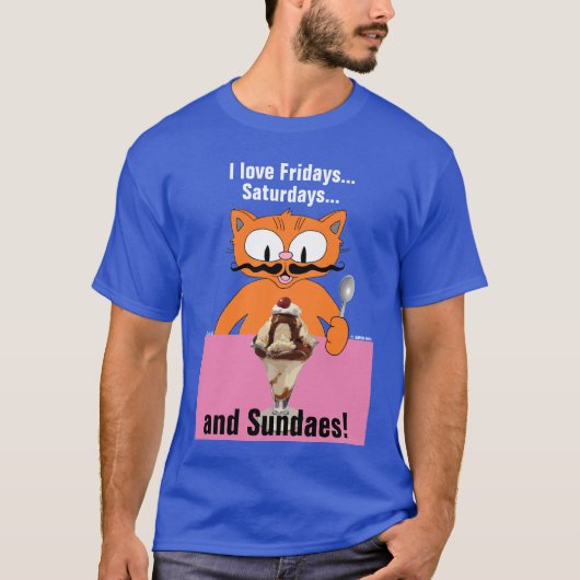 Ik hou van vrijdag op zaterdag en zondag. Fun Summ T-shirt (Voorkant)
