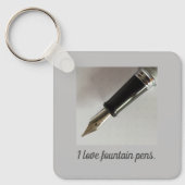 Ik hou van vulpennen sleutelhanger (Voorkant)