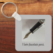 Ik hou van vulpennen sleutelhanger (Voorkant)