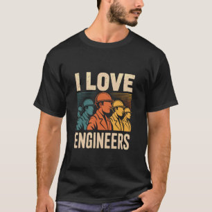 Ik hou van waardering voor innovatie van ingenieur t-shirt