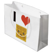 Ik hou van Waffles Large Cadeauzakje (Achterkant Gekanteld)