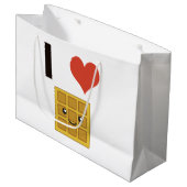 Ik hou van Waffles Large Cadeauzakje (Voorkant Gekanteld)