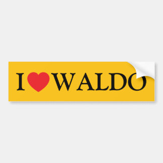 Ik hou van Waldo Bumpersticker