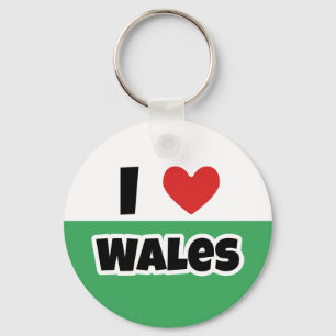 Ik hou van Wales Sleutelhanger