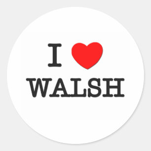 Ik hou van Walsh Ronde Sticker