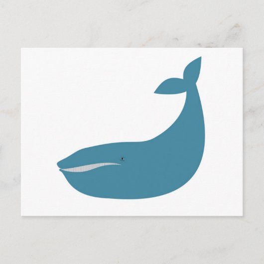 Ik hou van walvissen briefkaart (Voorkant)