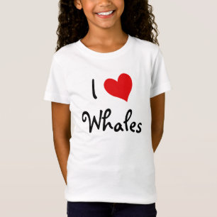 Ik hou van walvissen t-shirt