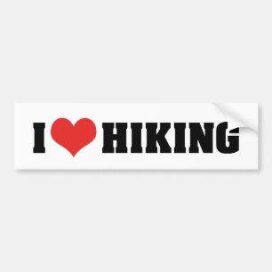 Ik Hou Van Wandelen Bumpersticker