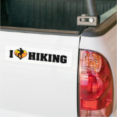 Ik Hou Van Wandelen Bumpersticker (Op Truck)