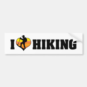 Ik Hou Van Wandelen Bumpersticker