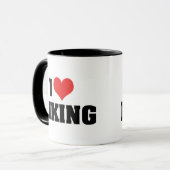 Ik hou van wandelen mok (Voorkant links)