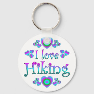Ik hou van wandelen sleutelhanger
