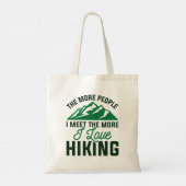 Ik hou van wandelen tote bag (Achterkant)