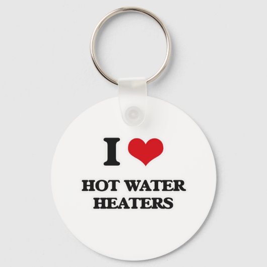 Ik hou van warmwaterverwarmingstoestellen sleutelhanger (Voorkant)