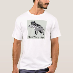 Ik hou van WARTY PIGS - Wildlife - Natuur - Wartho T-shirt