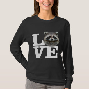 Ik hou van wasberen grappige wasbeer liefde cadeau t-shirt