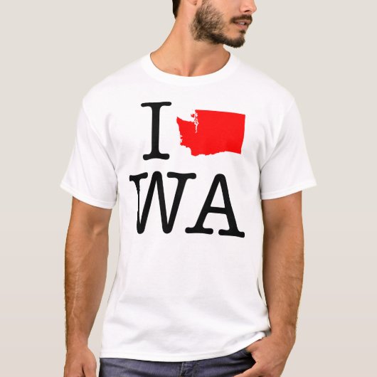 Ik hou van Washington T-Shirt (Voorkant)