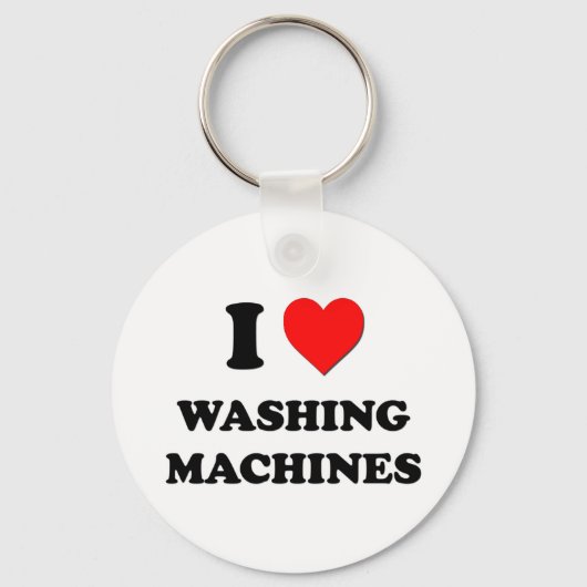 Ik hou van wasmachines sleutelhanger (Voorkant)