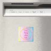 Ik hou van wat ik doe, bevestiging kunstmagneten magneet (Insitu (Vaatwasser))