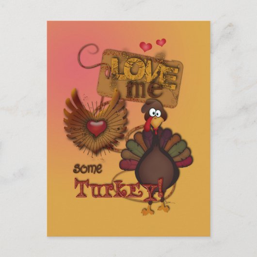 Ik hou van wat Thanksgiving Briefkaart Turkije (Voorkant)
