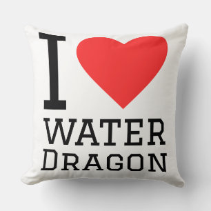 Ik hou van waterdraak kussen