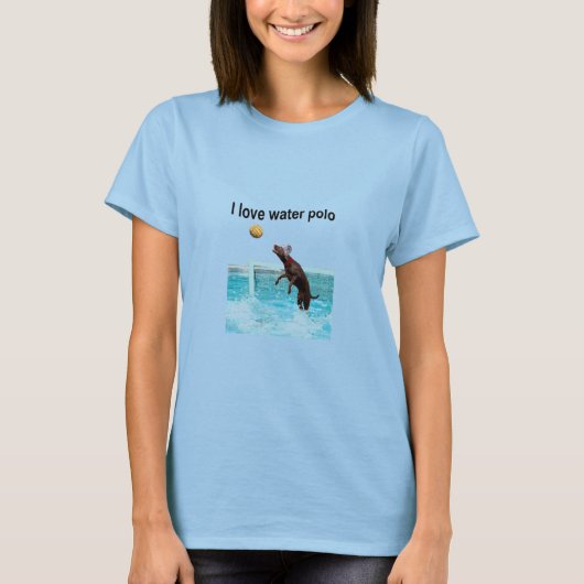Ik hou van waterpolo t-shirt (Voorkant)