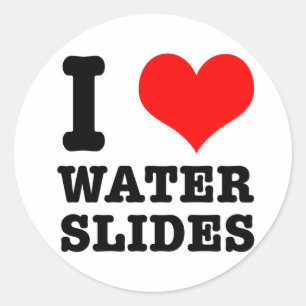 IK HOU VAN WATERSLIDES RONDE STICKER