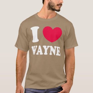 Ik hou van Wayne meisje T-shirt