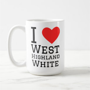 Ik hou van west highland wit koffiemok