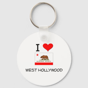 Ik hou van WEST HOLLYWOOD California Sleutelhanger