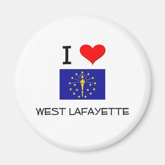 Ik hou van WEST LAFAYETTE Indiana Magneet (Voorkant)