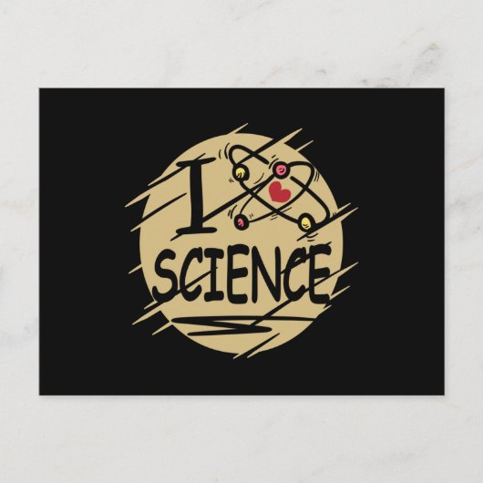 Ik hou van Wetenschap Briefkaart (Voorkant)